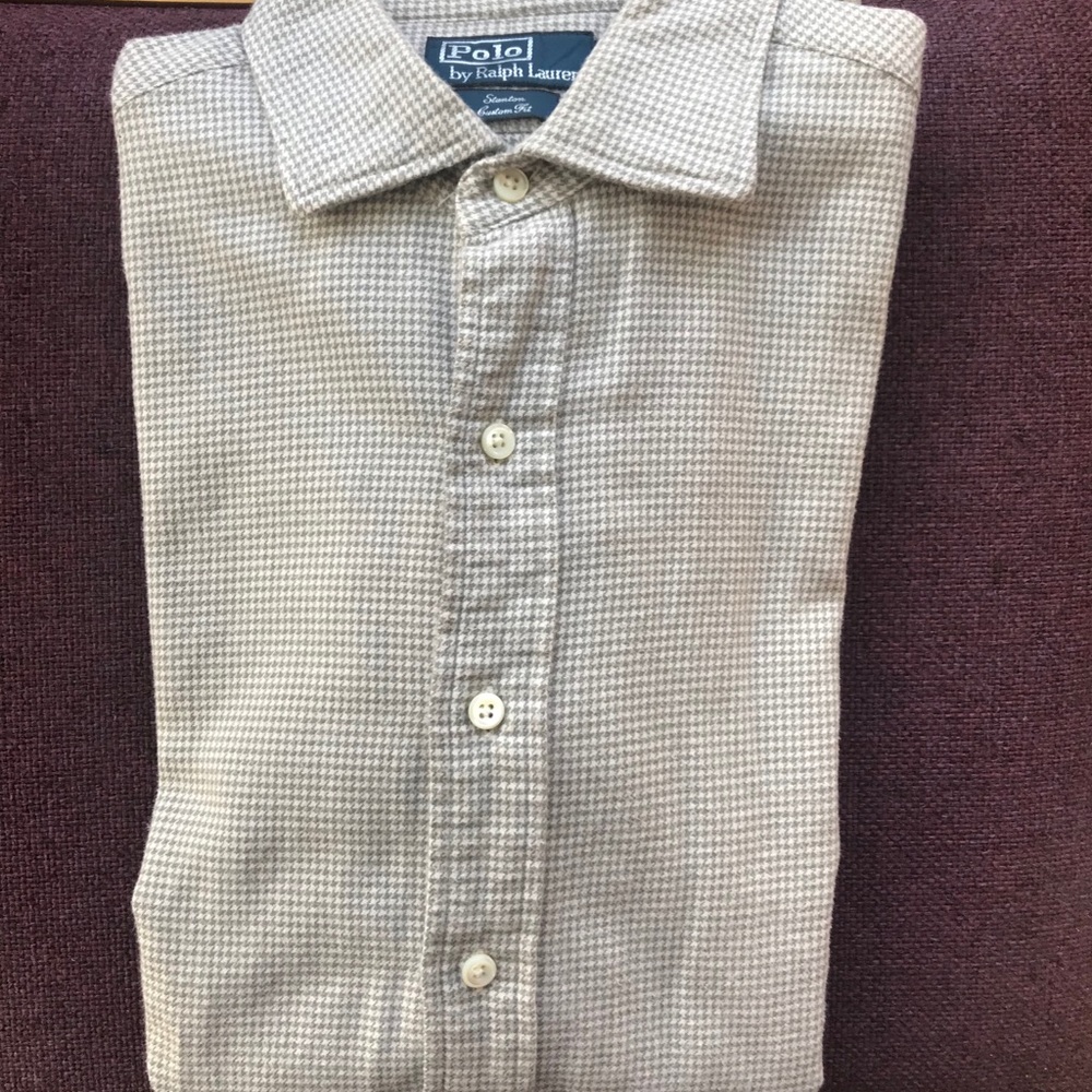 Polo Ralph Lauren Gray Houndstooth Shirt